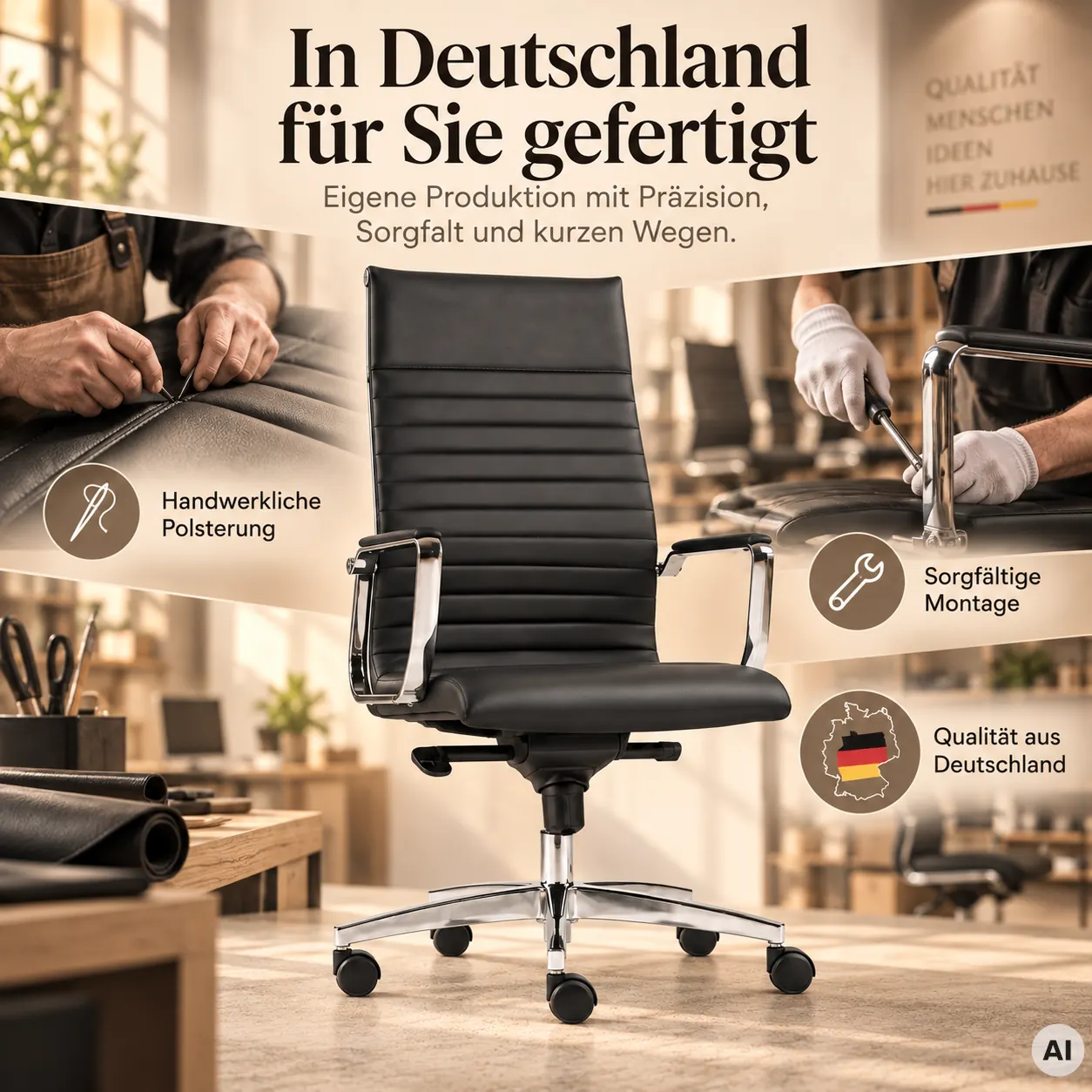DESIGN - Bequemer Designer Bürostuhl